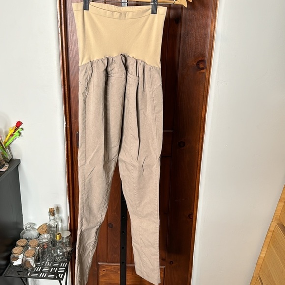 MOTHERHOOD MATERNITY The Maia Skinny Ankle Maternity Khaki Pants Size - Picture 8 of 9